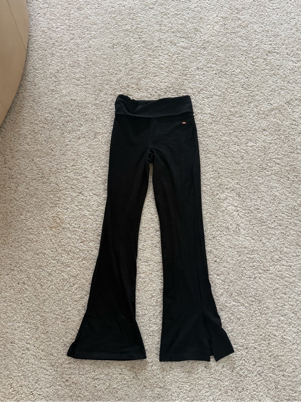 PINK Victoria's Secret Black Flared Leggings